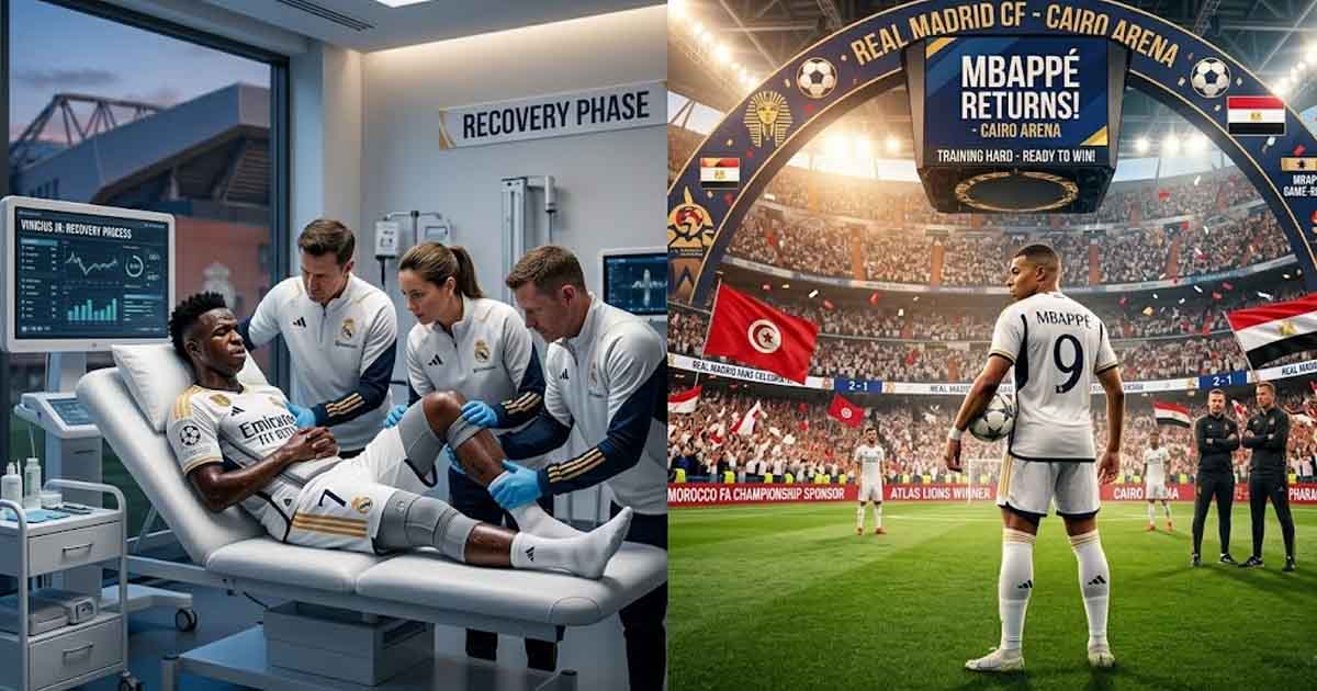 ريال مدريد يستعيد عافيته: فينيسيوس يرتاح وإمبابي يعود وميليتاو ينتهي من غيابه الطويل