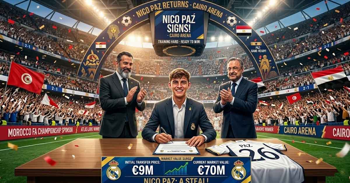 ريال مدريد يُعيد نيكو باز بـ9 ملايين يورو فقط.. ويُغلق أفضل صفقة الميركاتو قبل انطلاقه